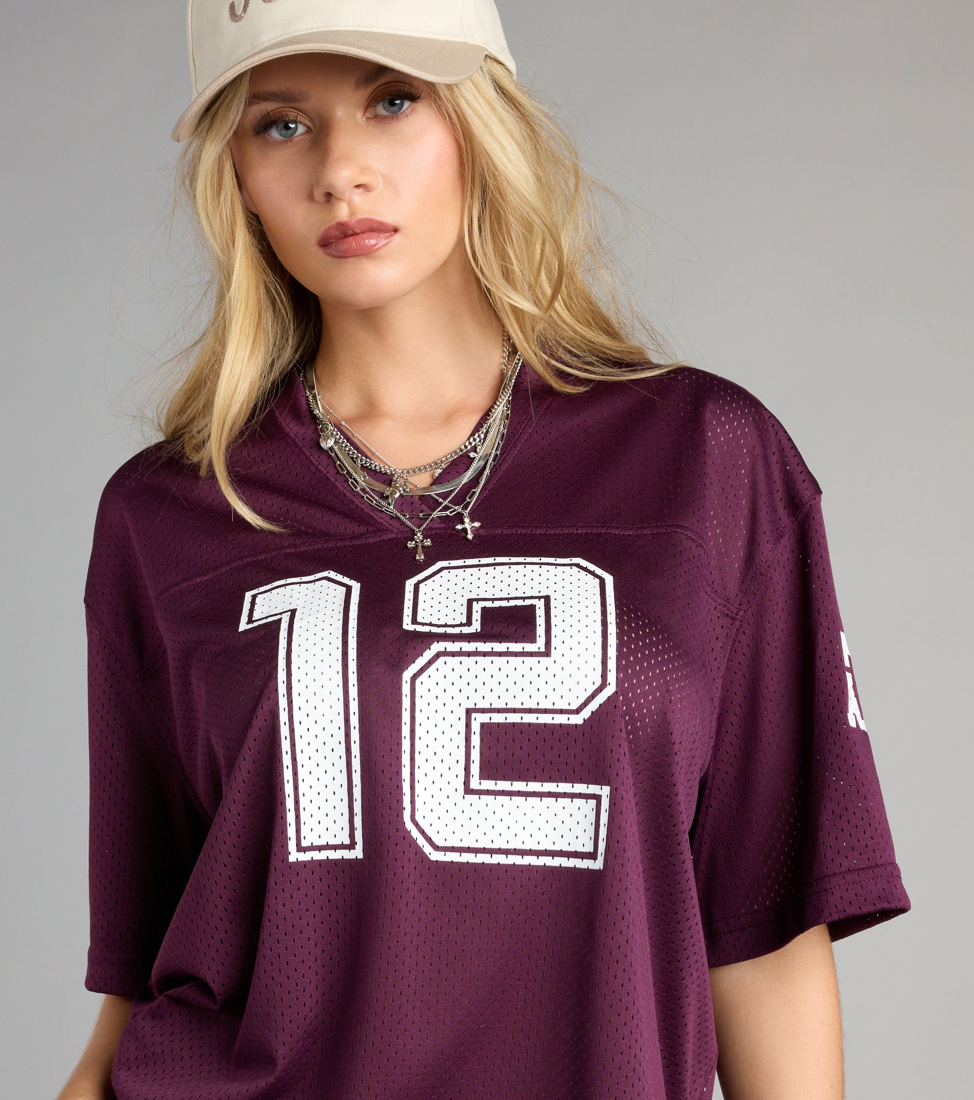 Squad Goals Texas A&M® Cropped Jersey Top - Image 4