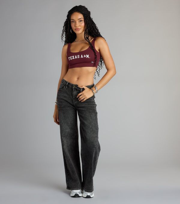 Smart Looks Texas A&M® Cropped Tank Top - Image 3