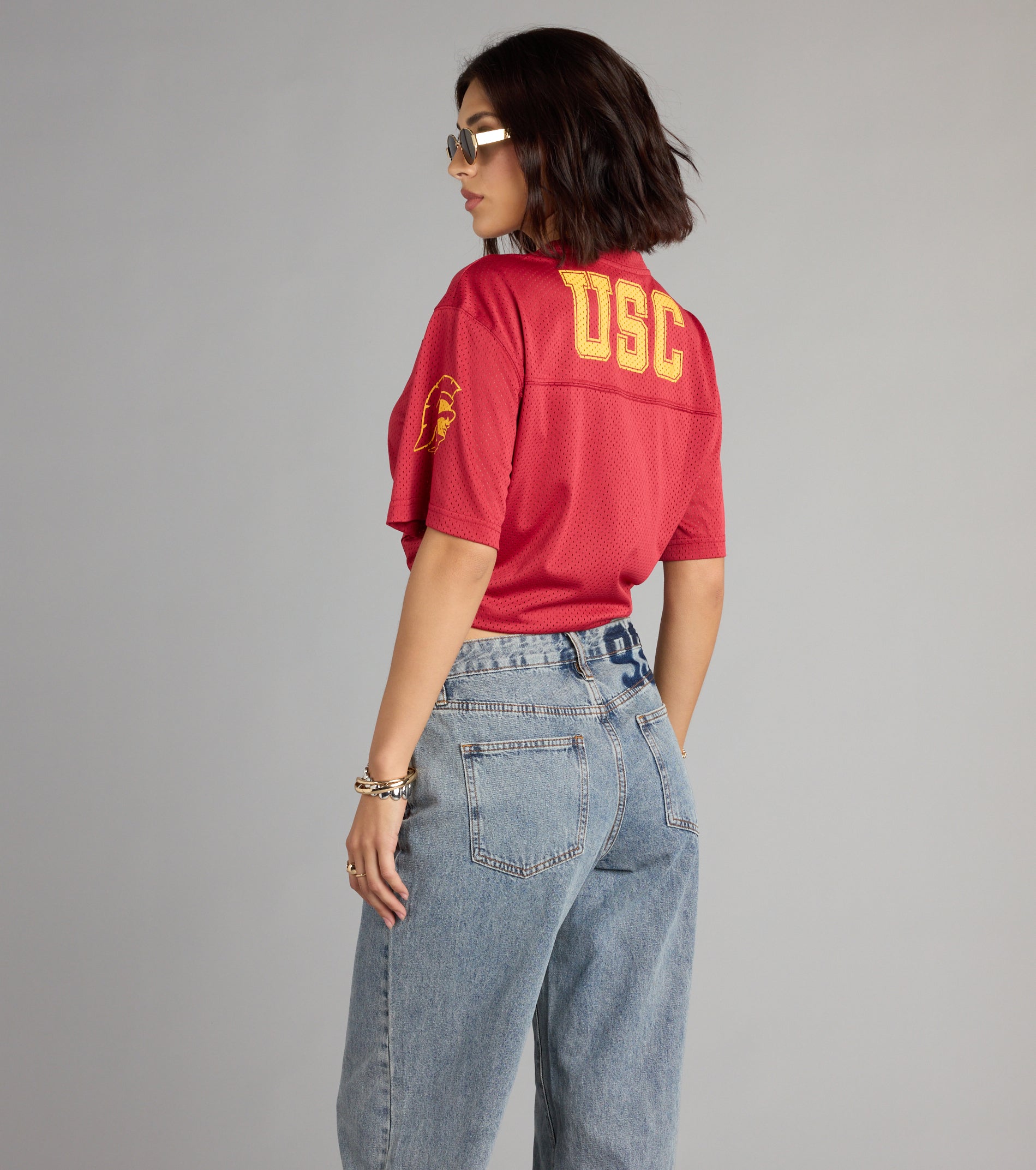 Fight On!® Babe USC® Cropped Jersey Top - Image 2