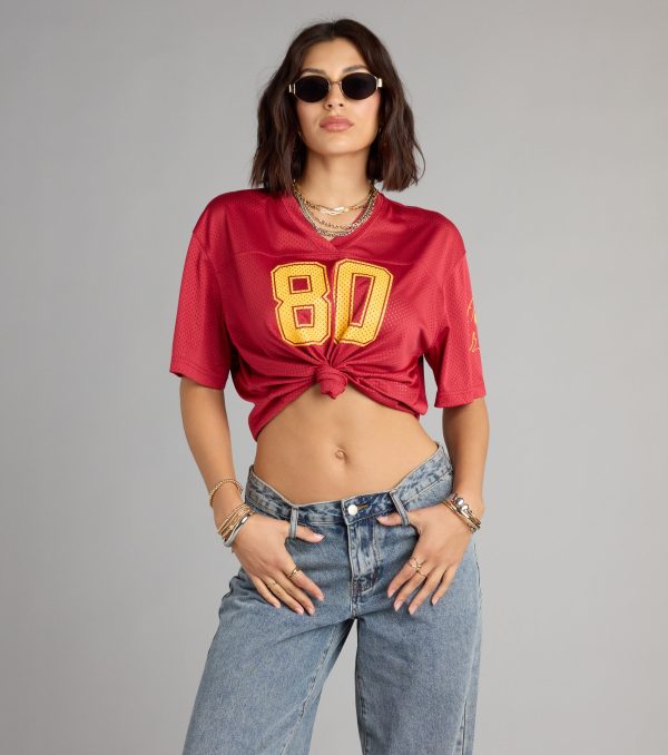 Fight On!® Babe USC® Cropped Jersey Top - Image 3