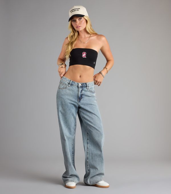 Cardinal Crush Stanford® Bandeau Crop Top - Image 3