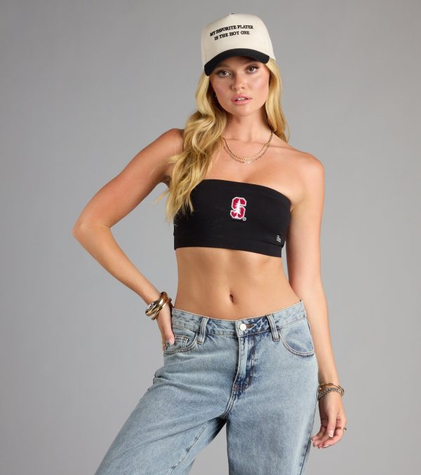 Cardinal Crush Stanford® Bandeau Crop Top - Image 4