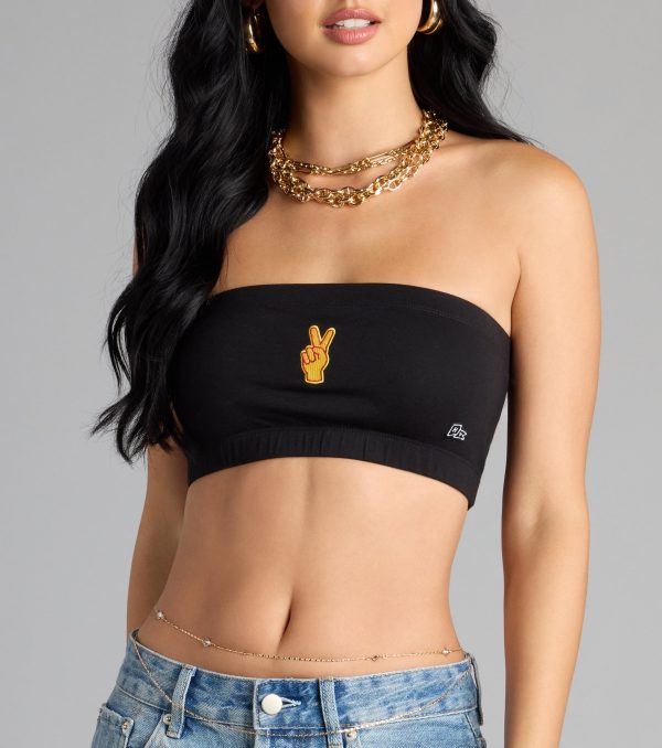 Victory Vibes Only USC® Bandeau Crop Top - Image 7
