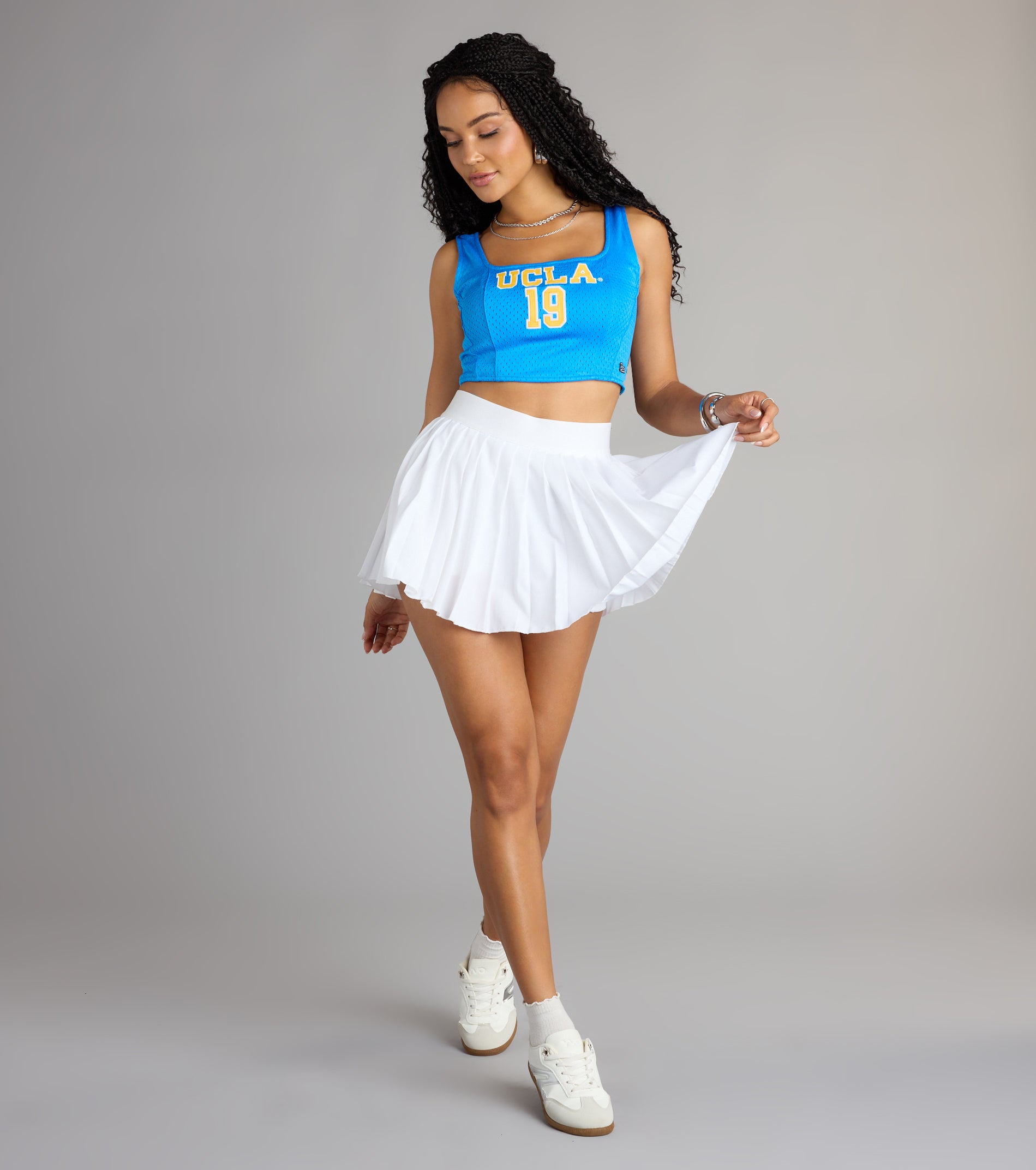 Game Day Glow UCLA® Jersey Corset Crop Top - Image 3