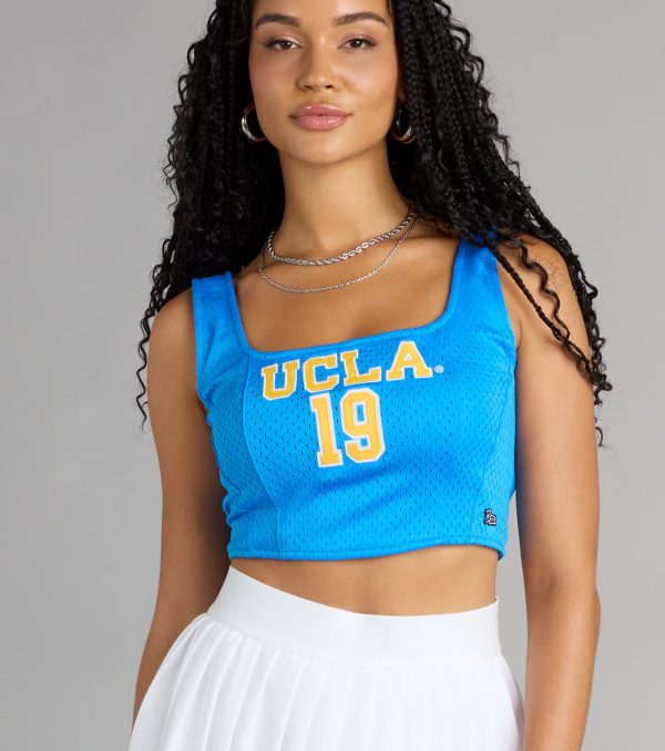 Game Day Glow UCLA® Jersey Corset Crop Top - Image 4