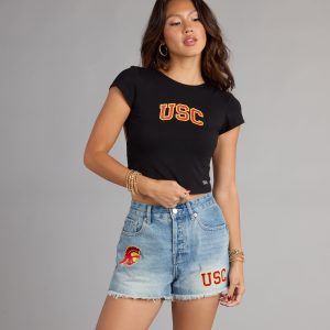 Fight On!® Flair USC® Open Back Crop Top