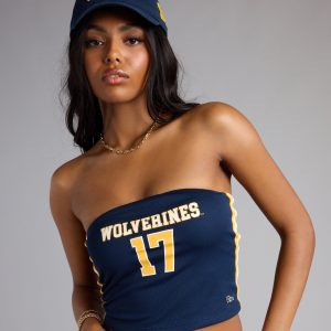 Game On Wolverines™ Jersey Tube Top