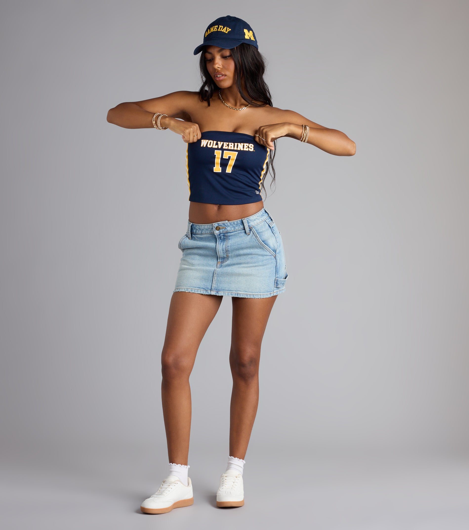 Game On Wolverines™ Jersey Tube Top - Image 3