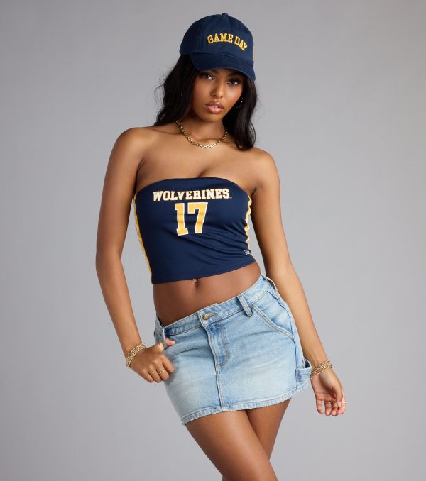 Game On Wolverines™ Jersey Tube Top - Image 4