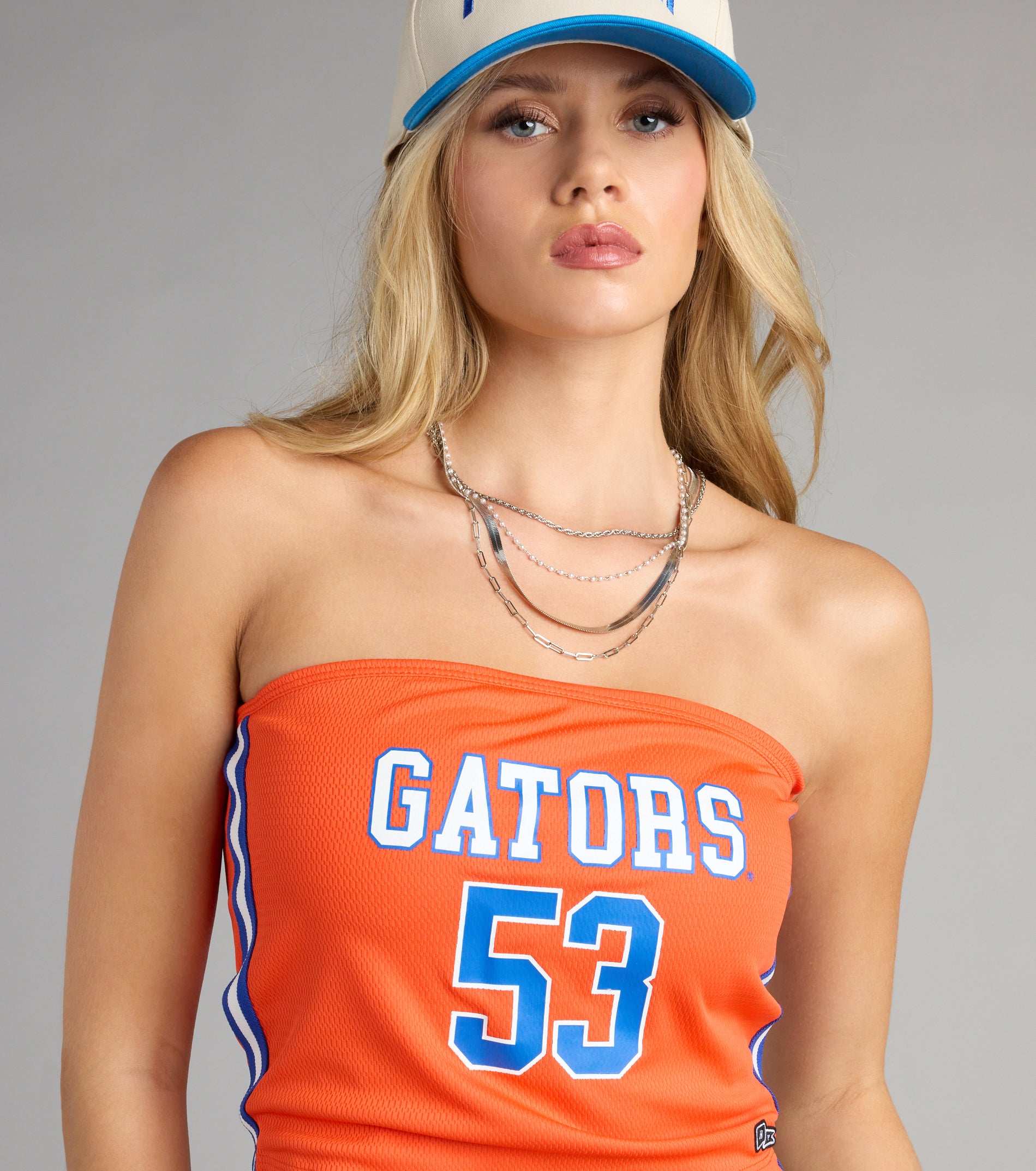 Tailgate Cutie Florida Gators® Jersey Tube Top - Image 4