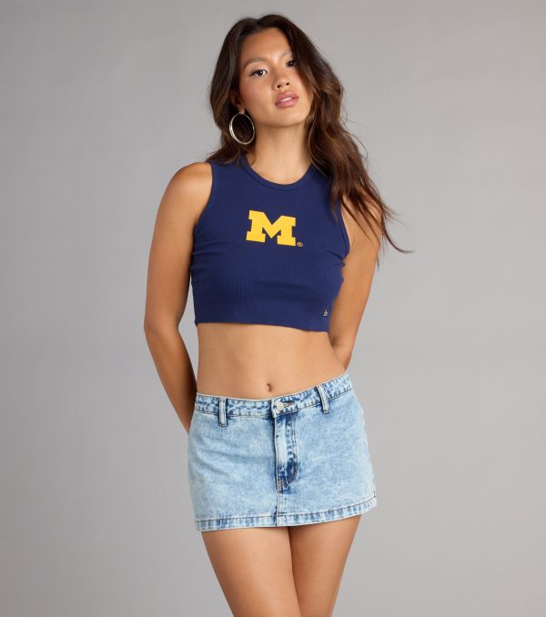 Go Blue® Vibes Michigan® Cropped Tank Top - Image 5