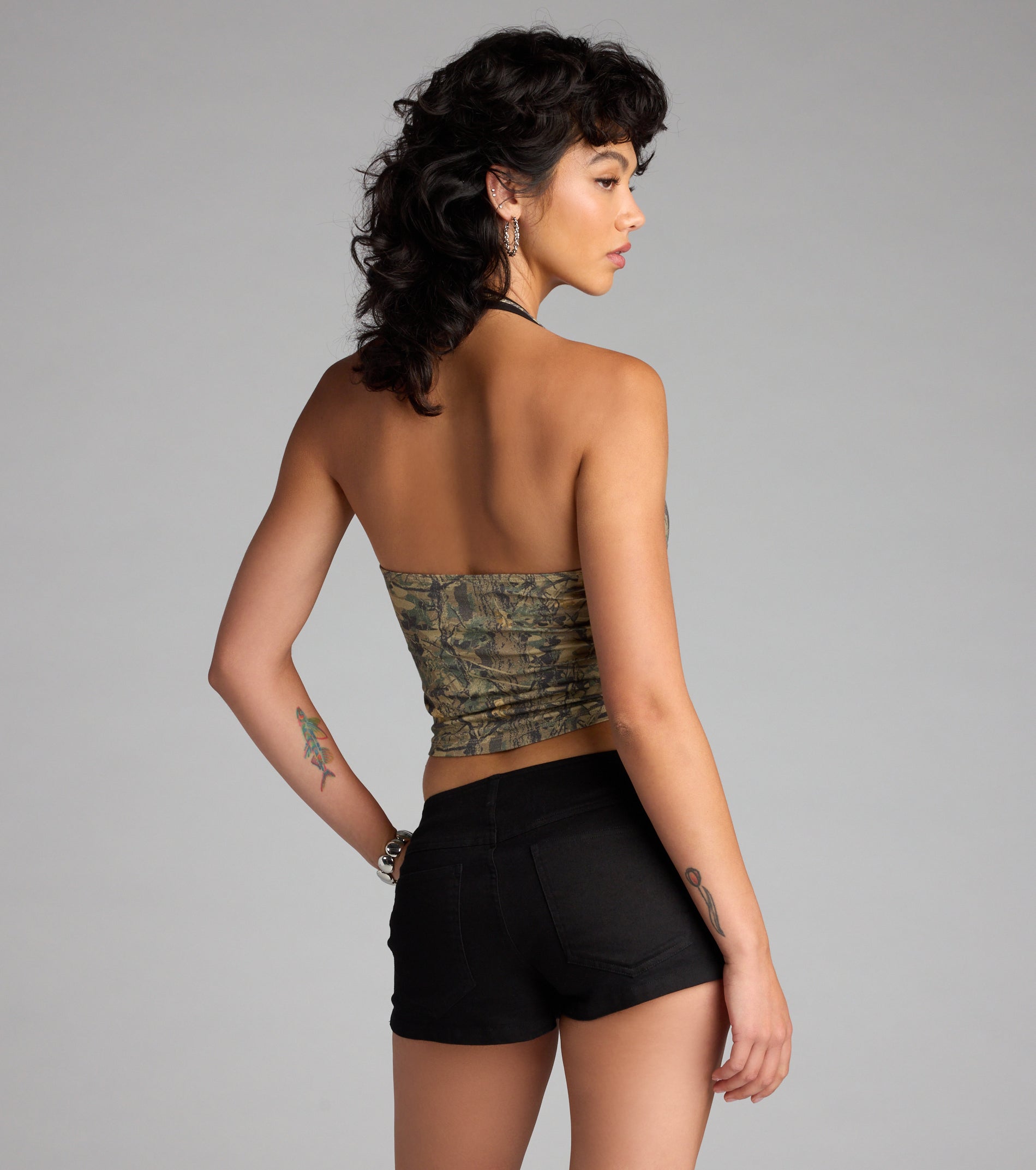 Smokeshow Camouflage Halter Top - Image 3