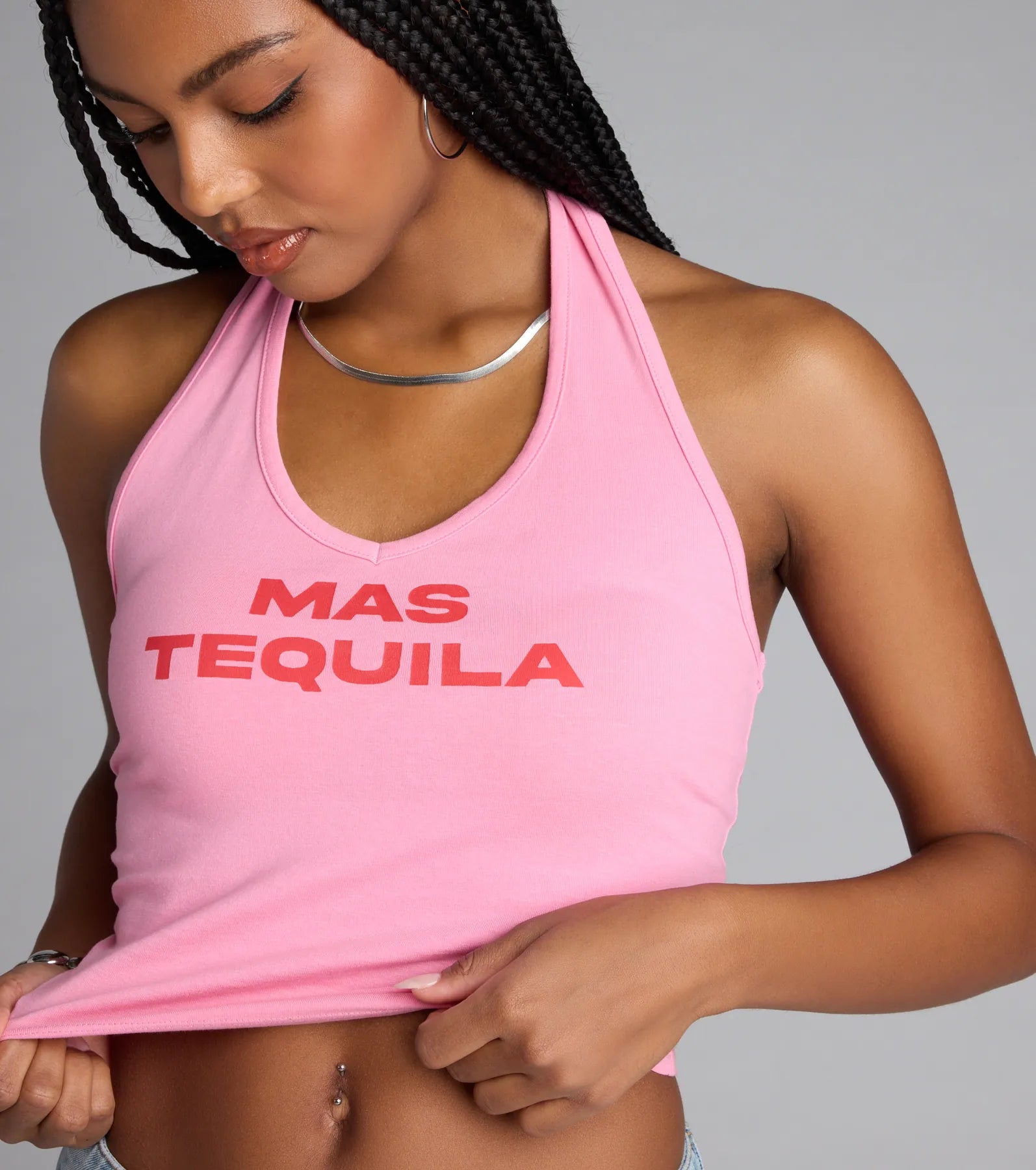 Mas Tequila Halter Crop Top - Image 4