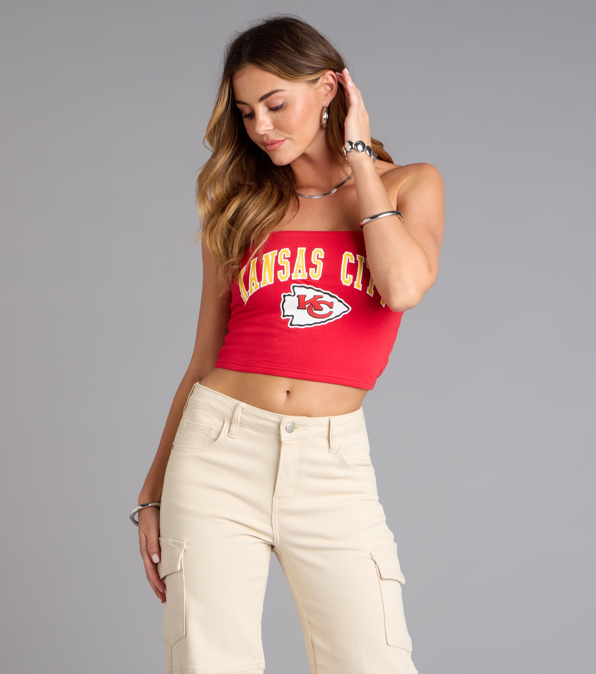 Ultra Game NFL Kansas City Chiefs Tube Top - Image 5