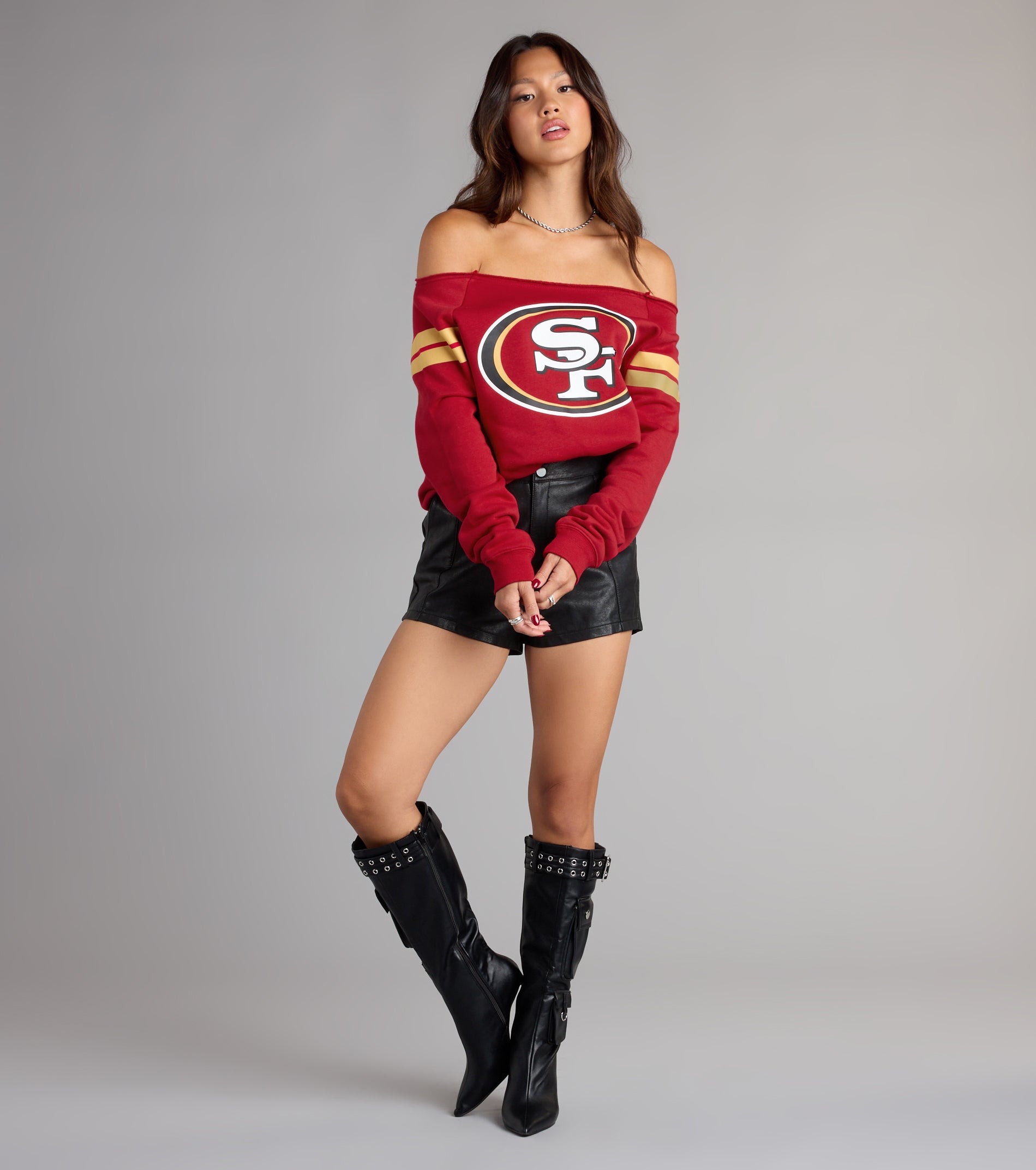 Ultra Game NFL San Francisco 49ers Pull-Over Top - Image 3
