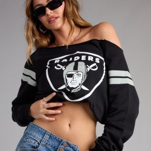 Ultra Game NFL Las Vegas Raiders Pull-Over Top