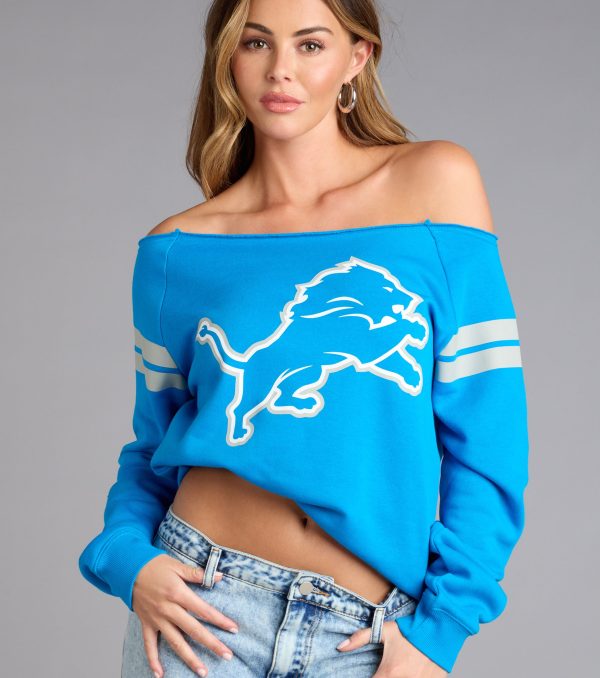Ultra Game NFL Detroit Lions Pull-Over Top - Image 4