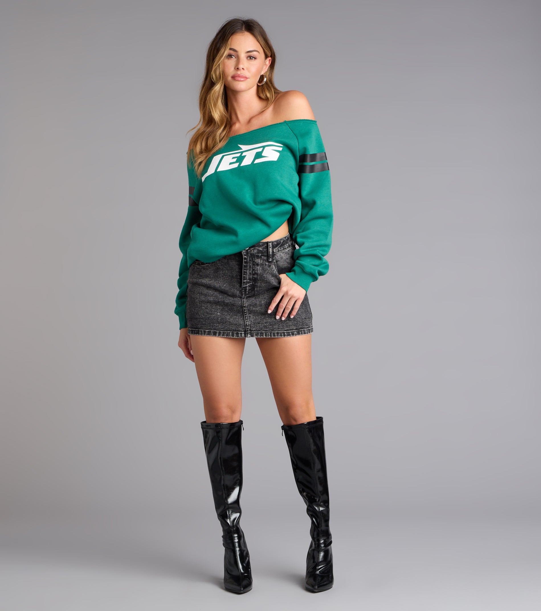 Ultra Game NFL New York Jets Pull-Over Top - Image 3