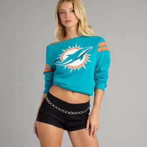 Ultra Game NFL Miami Dolphins Pull-Over Top