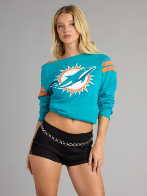 Ultra Game NFL Miami Dolphins Pull-Over Top