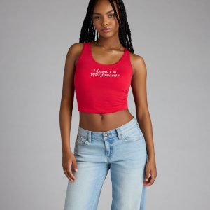 I Know I'm Your Favorite Graphic Tank Top
