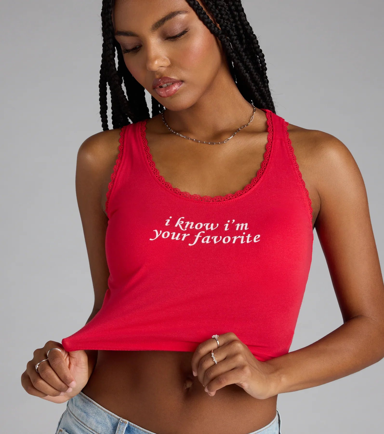 I Know I'm Your Favorite Graphic Tank Top - Image 4