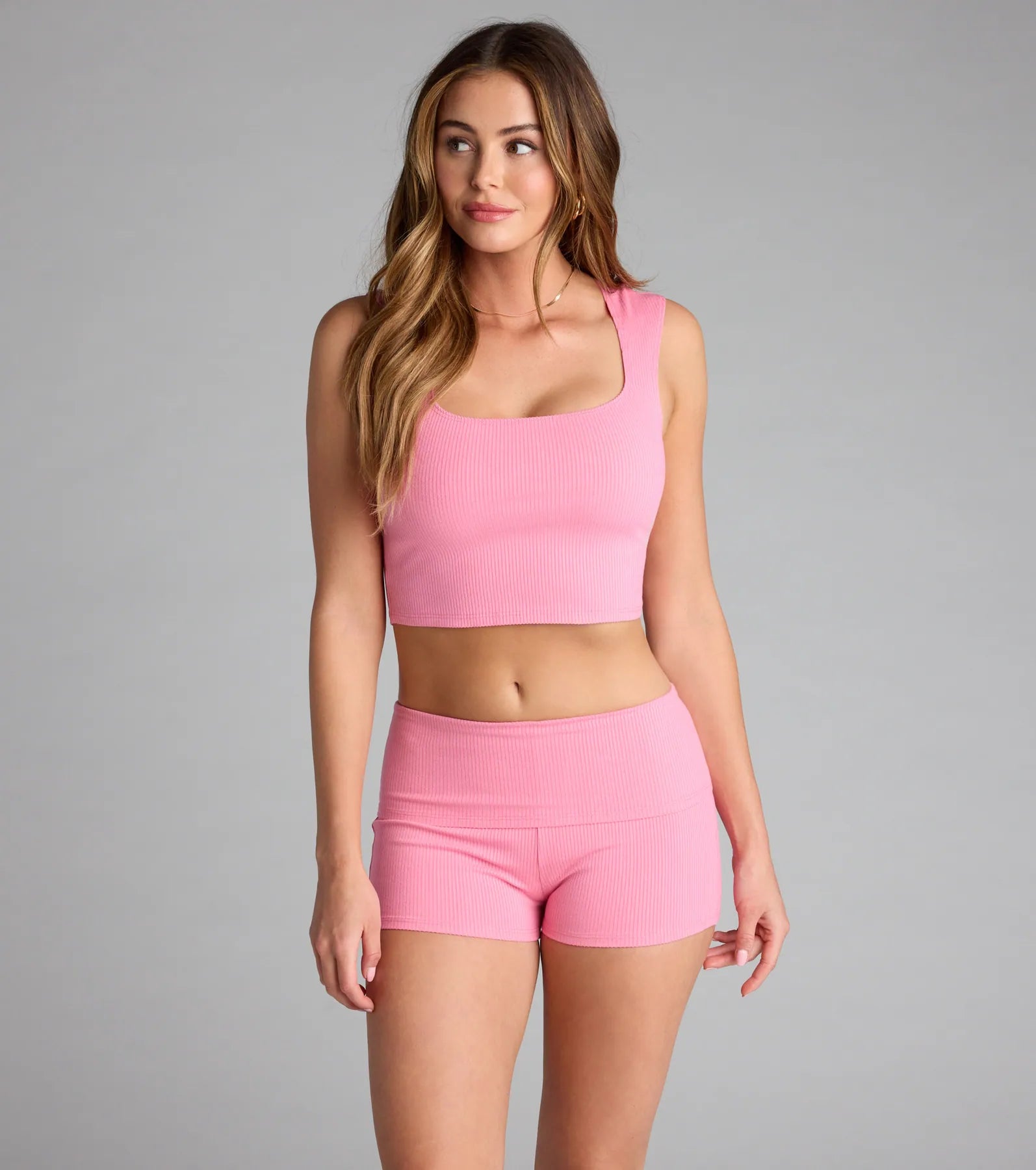 Elevated Era Ribbed Knit Cropped Tank Top - Image 9