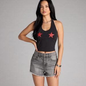 Star Of The Show Halter Crop Top