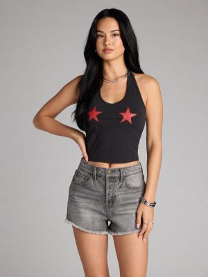 Star Of The Show Halter Crop Top