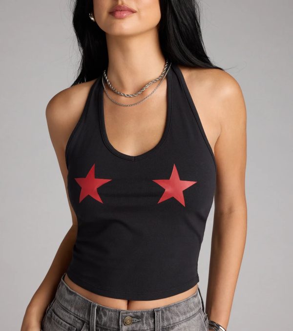 Star Of The Show Halter Crop Top - Image 4