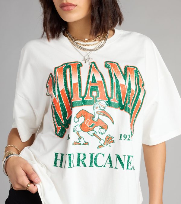 Game Day Heat Miami??Hurricanes Graphic Tee - Image 4