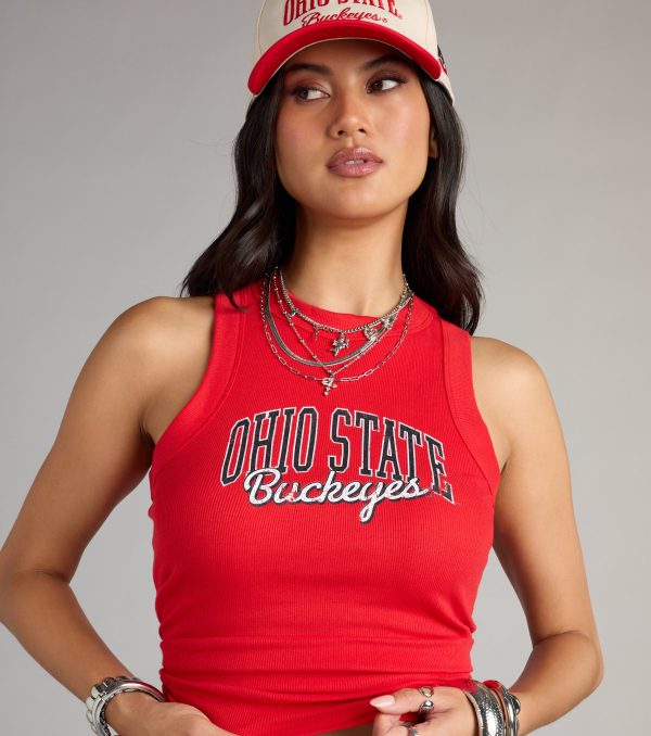 Buckeye® Babe Ohio State® Ribbed Tank Top - Image 4