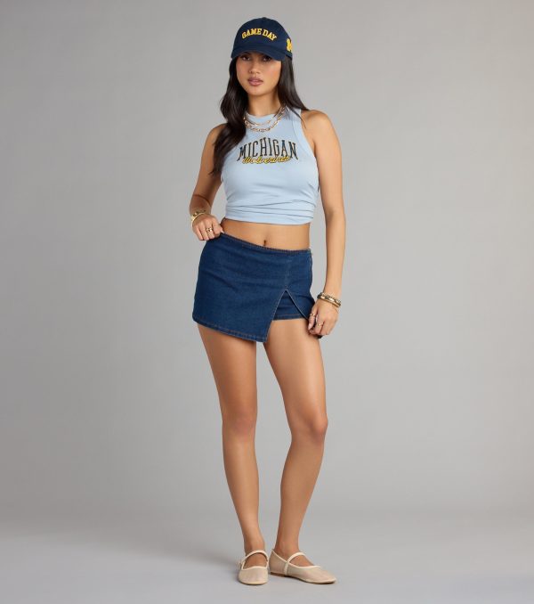 Michigan Wolverines??Winner Ribbed Tank Top - Image 3