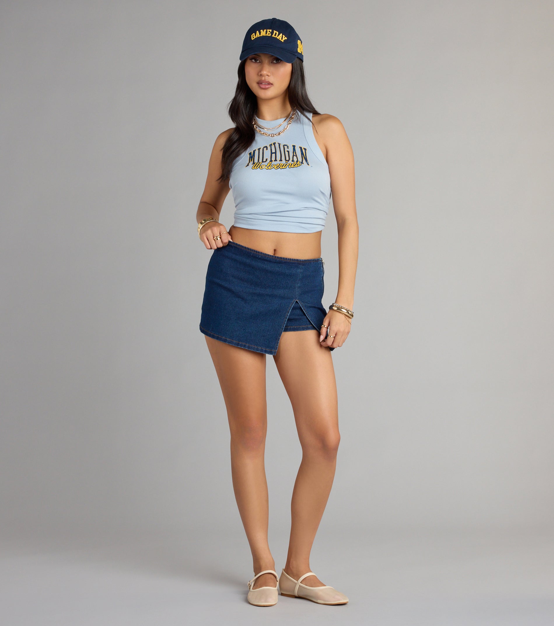 Michigan Wolverines??Winner Ribbed Tank Top - Image 3