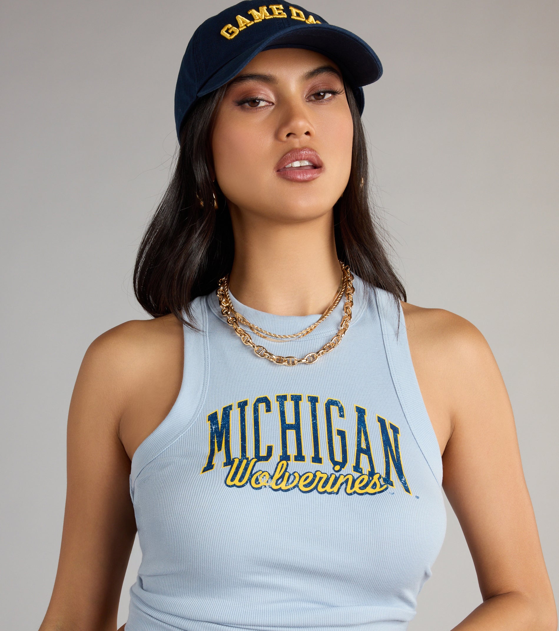 Michigan Wolverines??Winner Ribbed Tank Top - Image 4