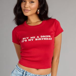 Buy Me A Drink Crop Graphic Tee