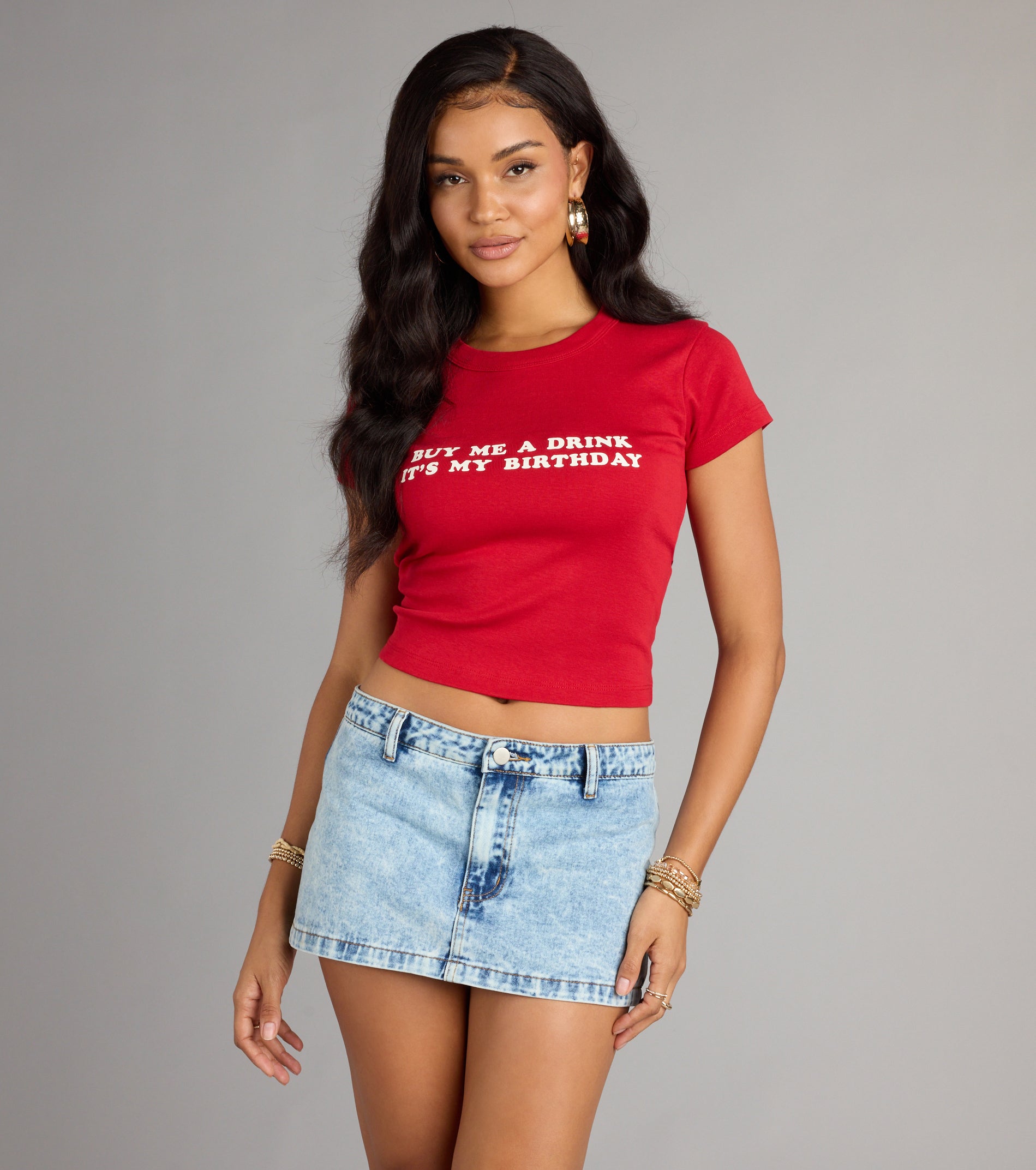 Buy Me A Drink Crop Graphic Tee - Image 4
