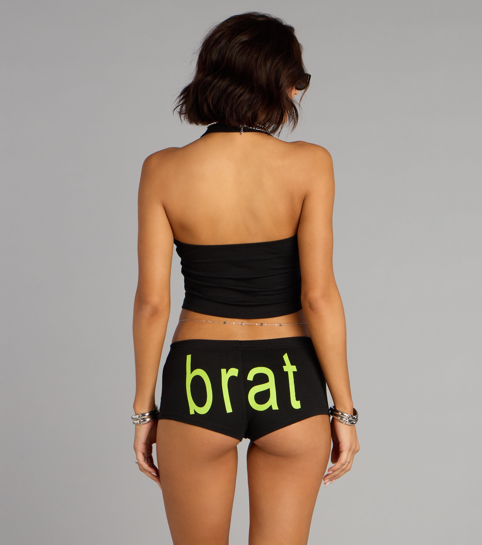 Charli xcx 365 Party Girl Graphic Halter Top - Image 3