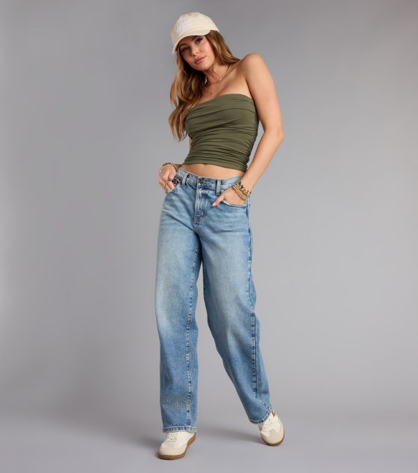 Cutest Vibe Ruched Knit Tube Top - Image 30