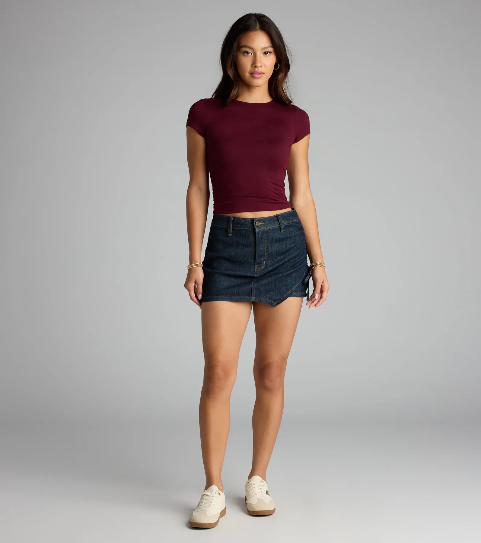 Baby Got Back Basic Crew Neck Crop Tee - Image 20