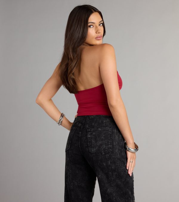 Everyday Essential Halter Crop Top - Image 2