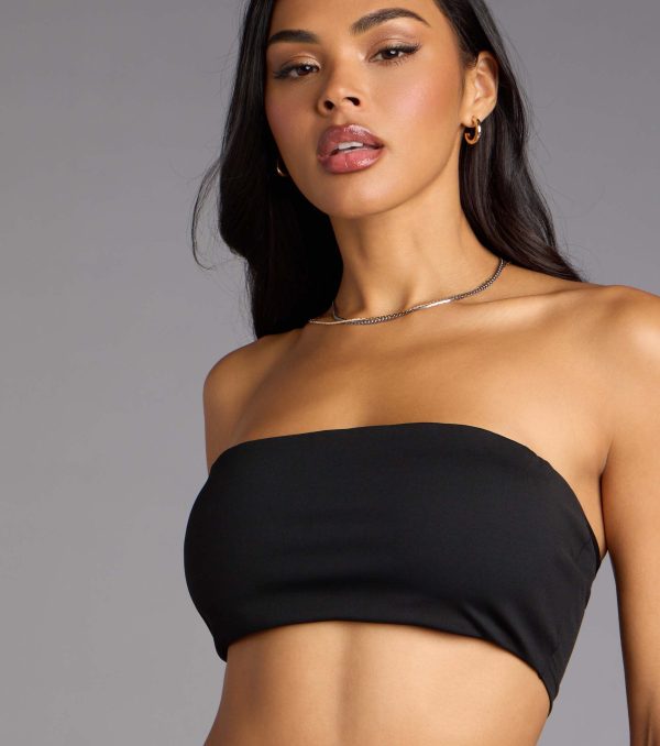 Keep It Sleek Smooth Knit Bandeau Top - Image 4