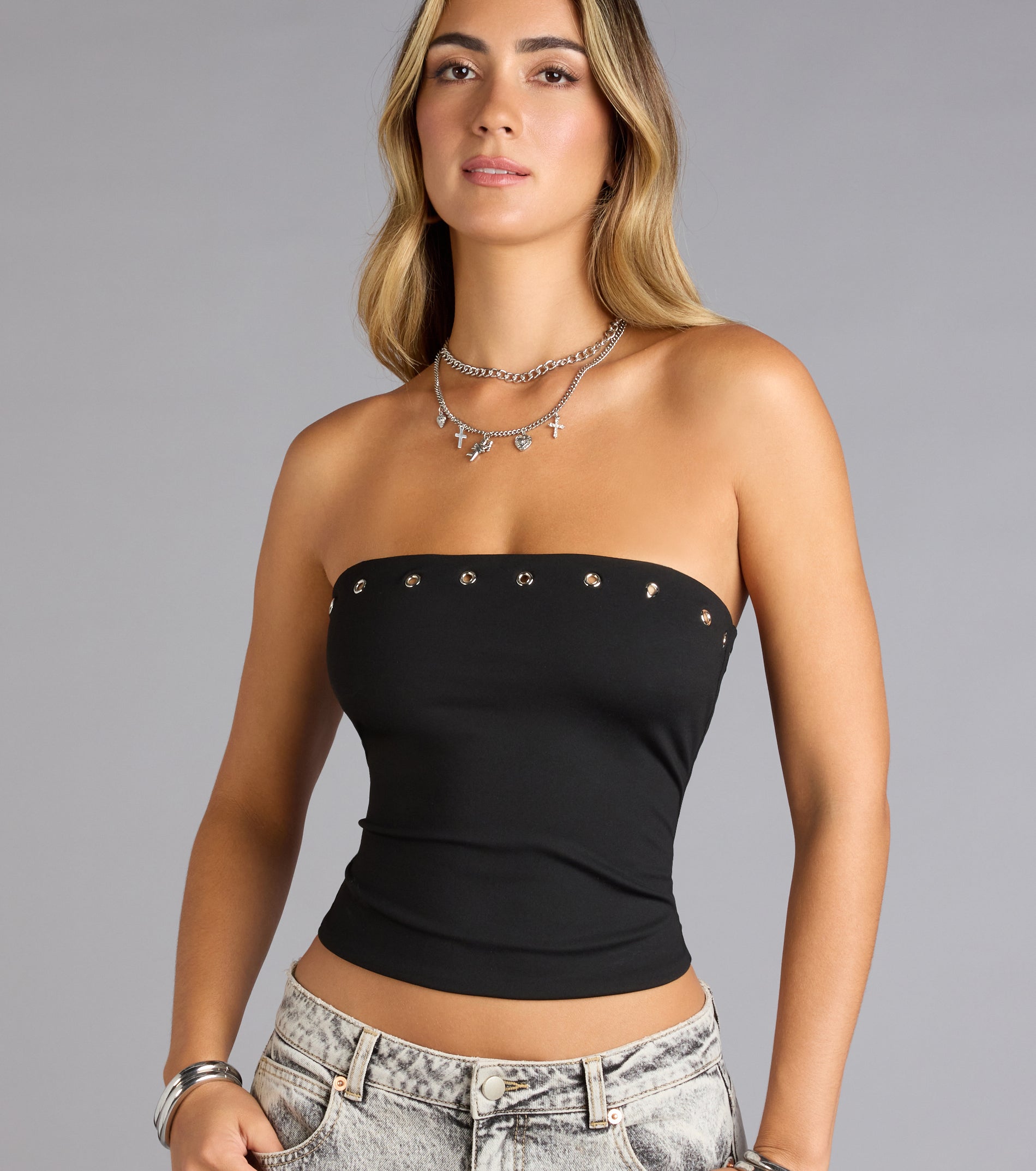 Edge Appeal Studded Tube Top - Image 2