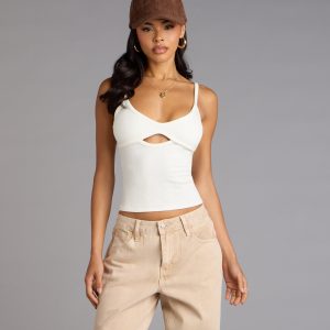 Sweet And Sleek Cutout Tank Top