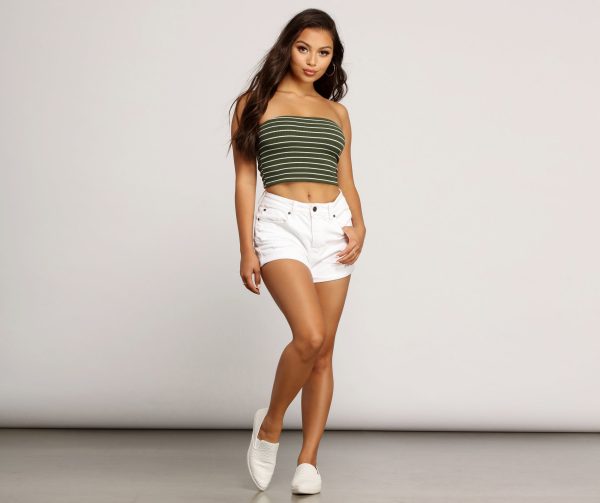 Parallel Lines Striped Tube Top - Image 12