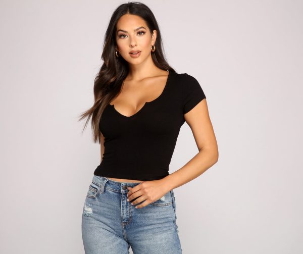 Feeling Basic Ribbed Knit Top - Image 13