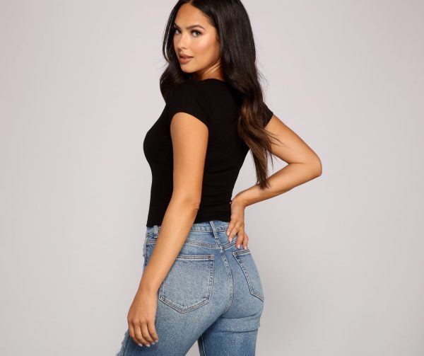 Feeling Basic Ribbed Knit Top - Image 14