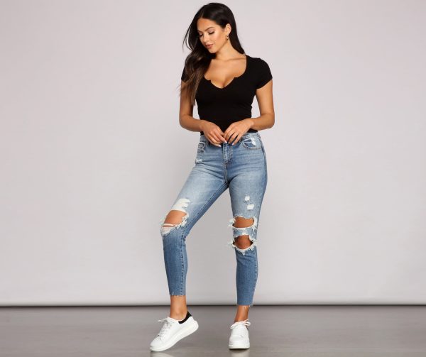 Feeling Basic Ribbed Knit Top - Image 16
