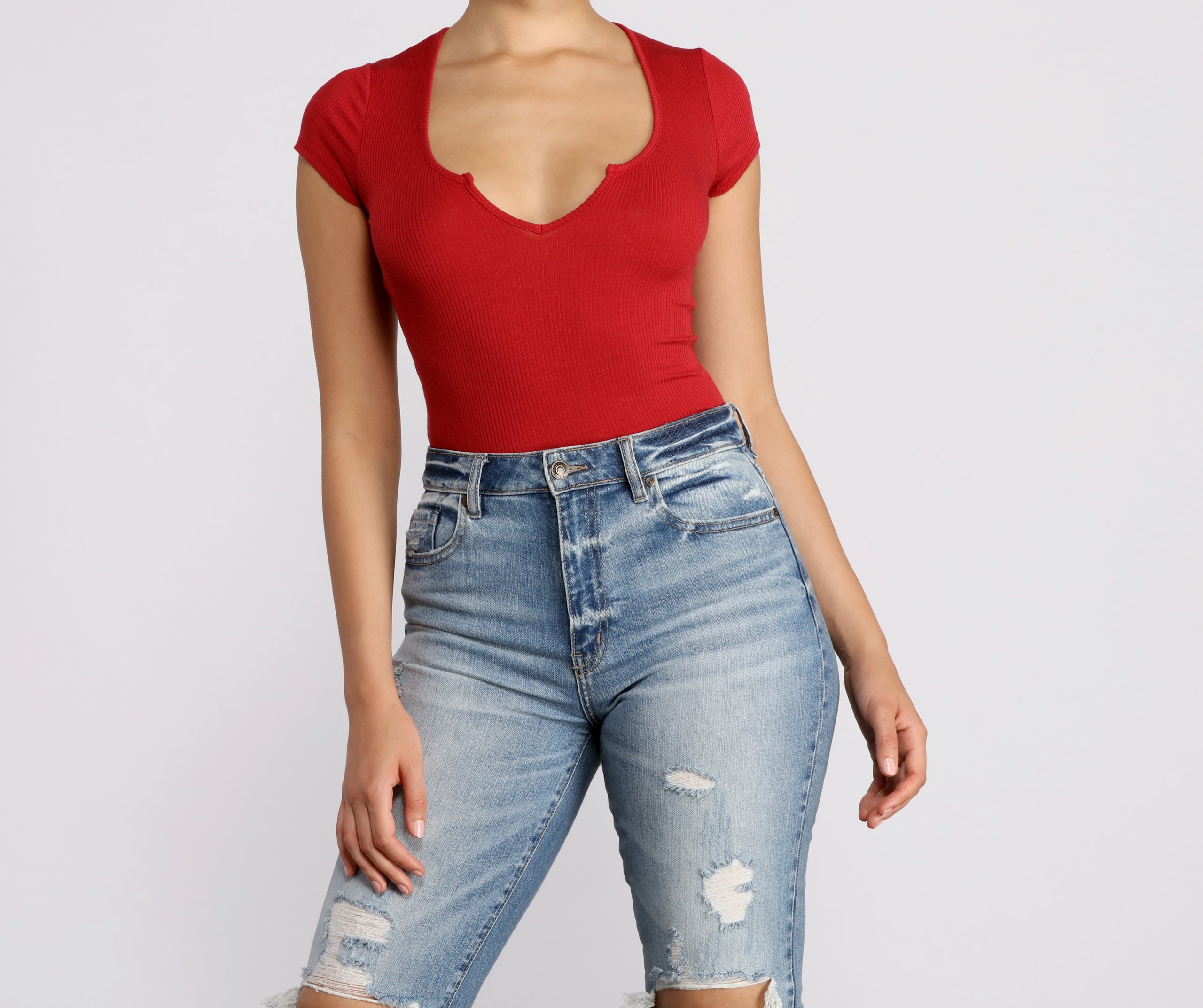 Feeling Basic Ribbed Knit Top - Image 21