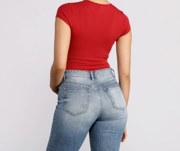 Feeling Basic Ribbed Knit Top - Image 22
